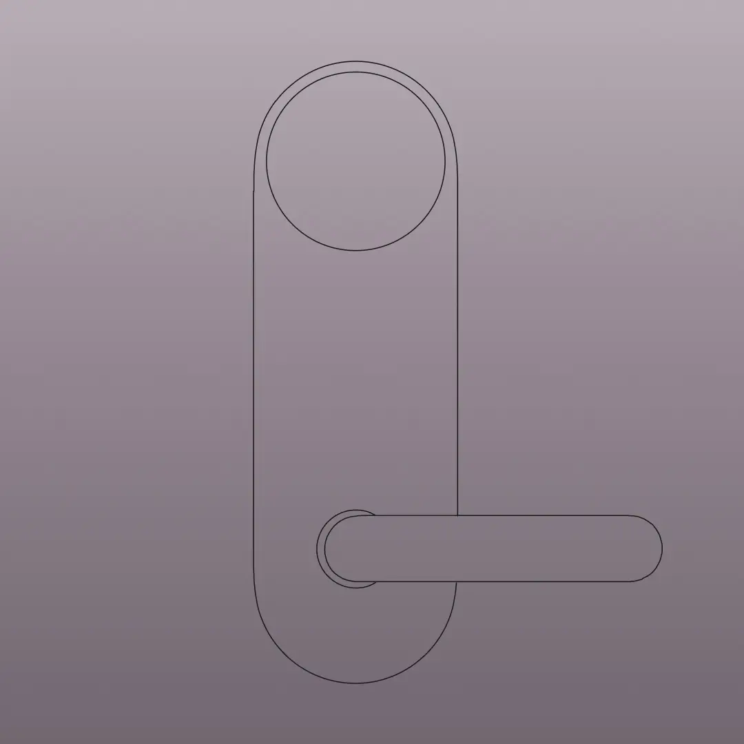 Smart mortise lock with lever handle for multifamily access control, keyless entry, and modern apartment smart lock systems