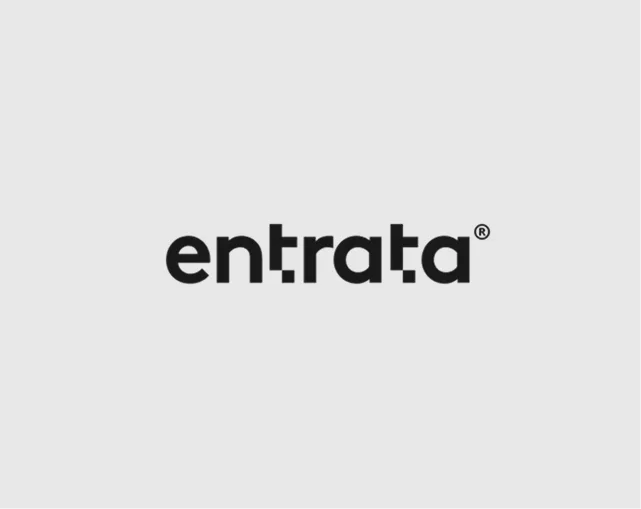 Entrata logo with grey background