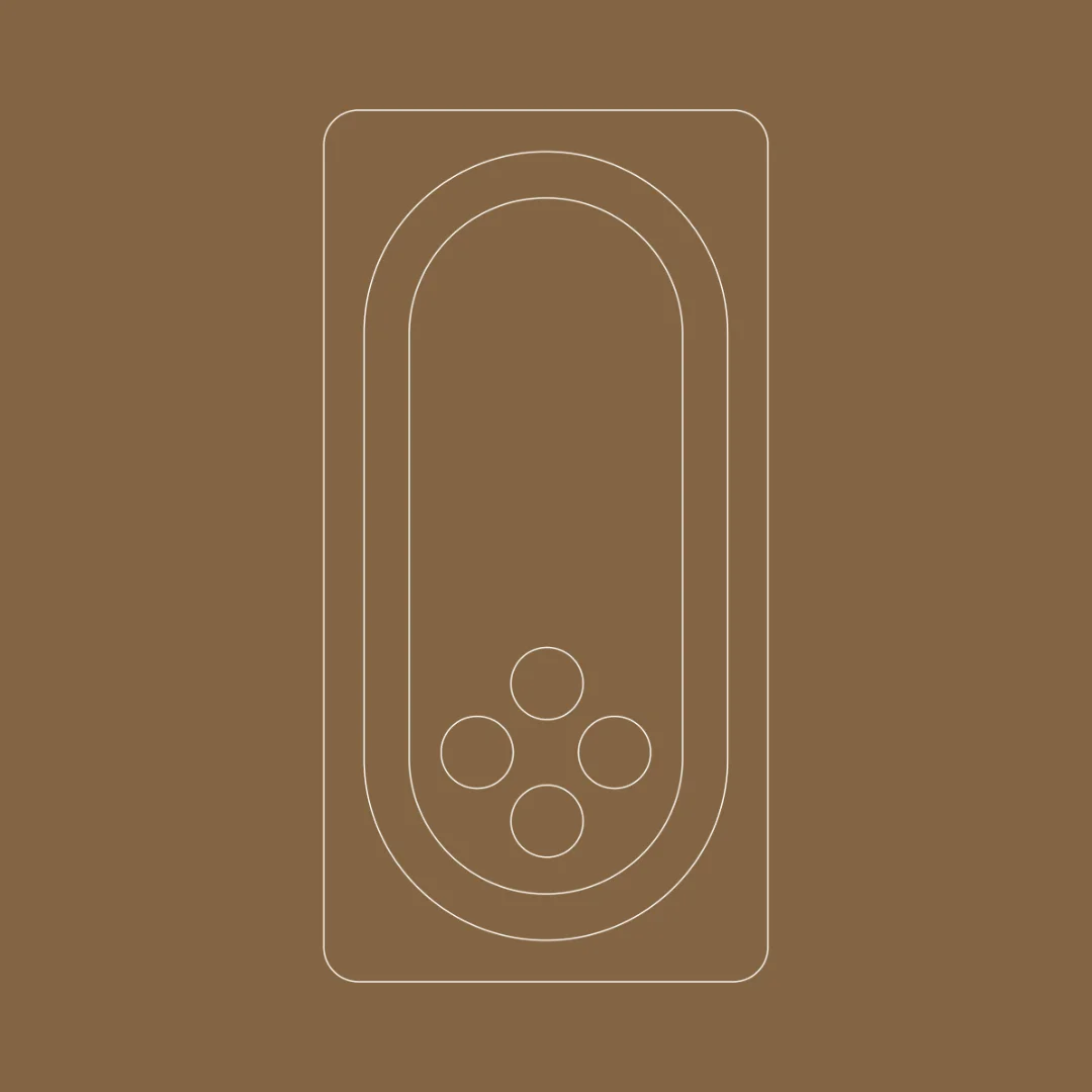 Outline of DOOR Intercom on brown background