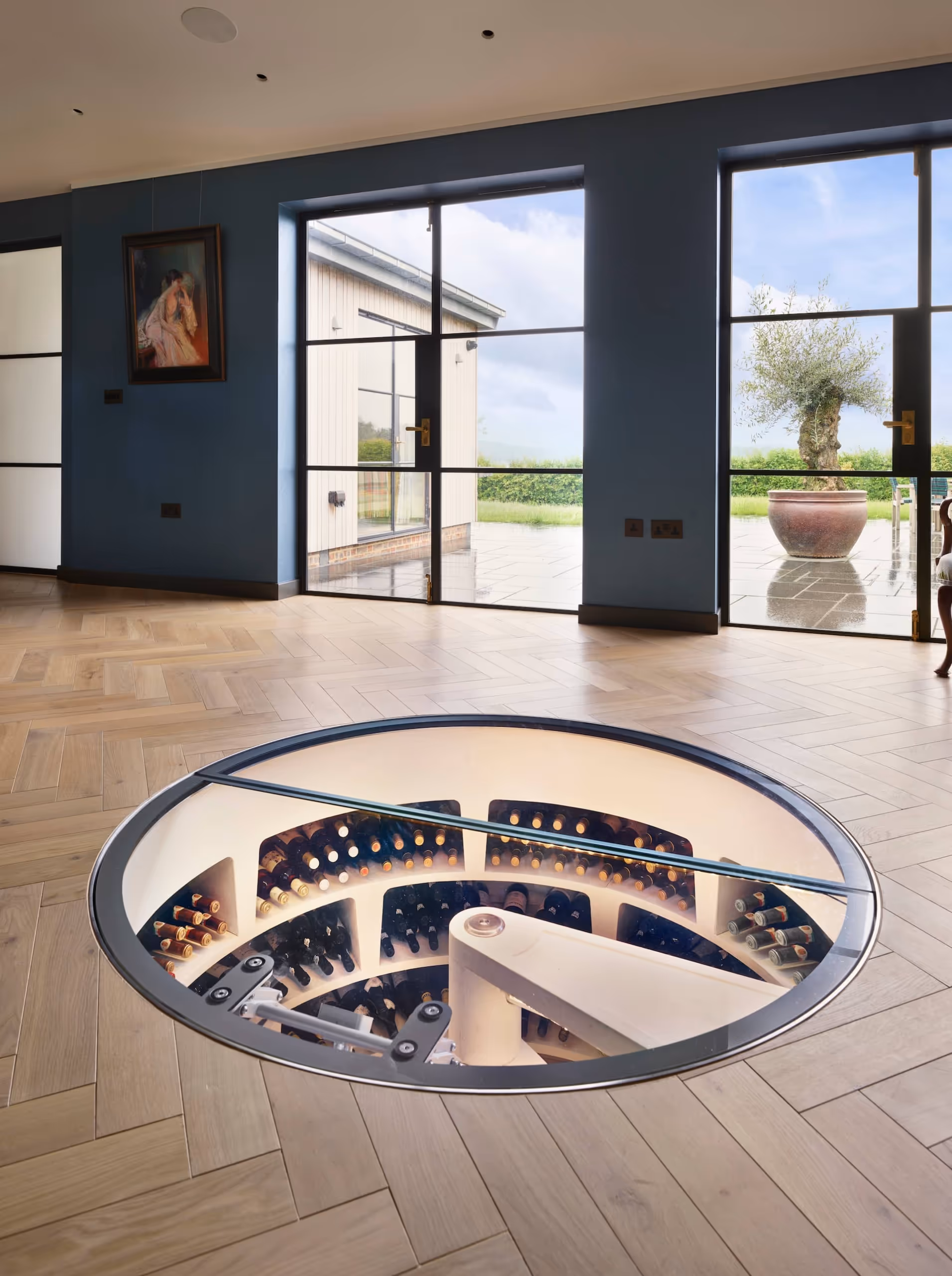 The Iconic Spiral Cellar by Cellar Concept, offering bespoke wine storage solutions with unique design in Dubai and the Gulf region