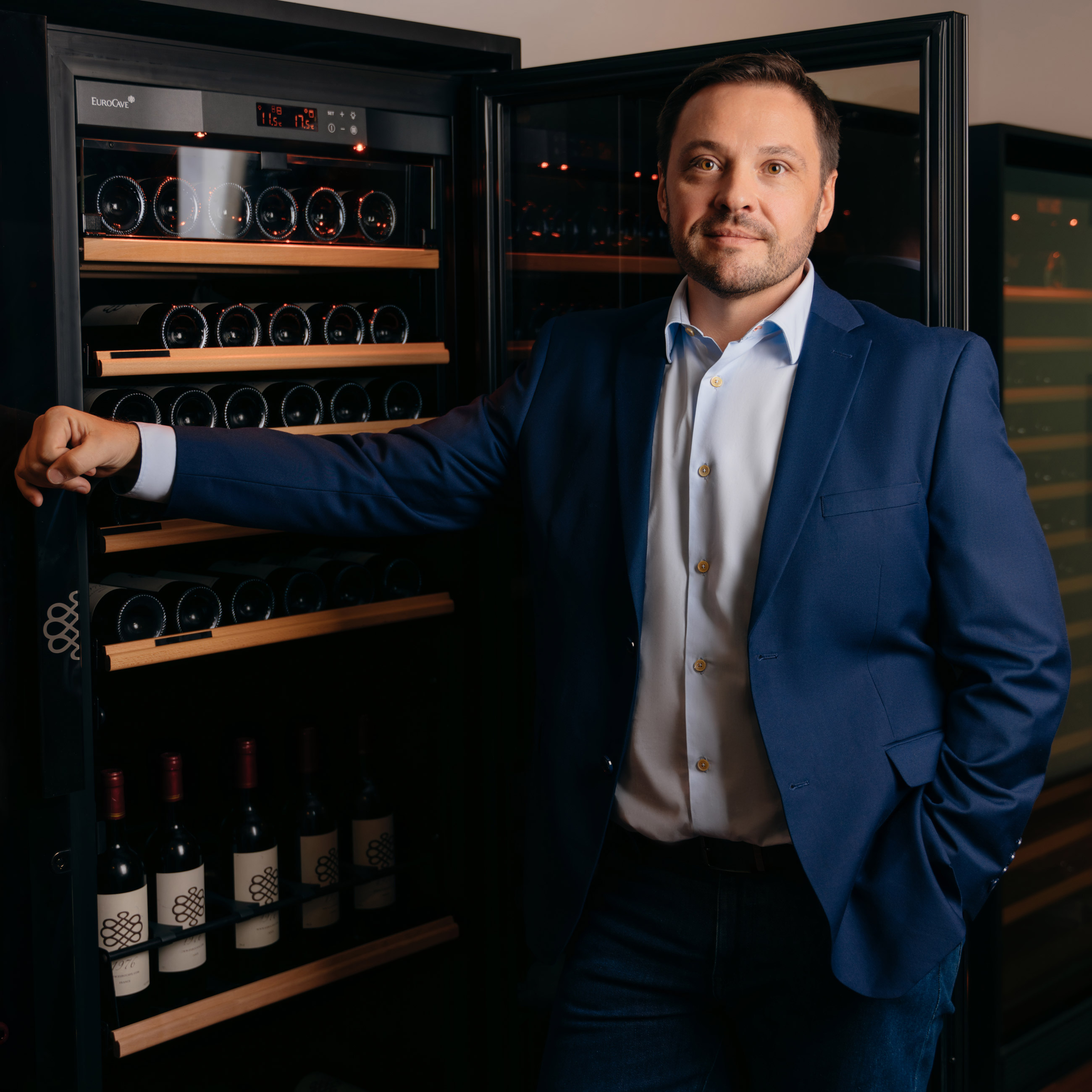 Maxime Poukhnoi, Founder and Managing Director at Cellar Concept, bringing luxury wine storage solutions to Dubai and the Gulf with expertise and passion