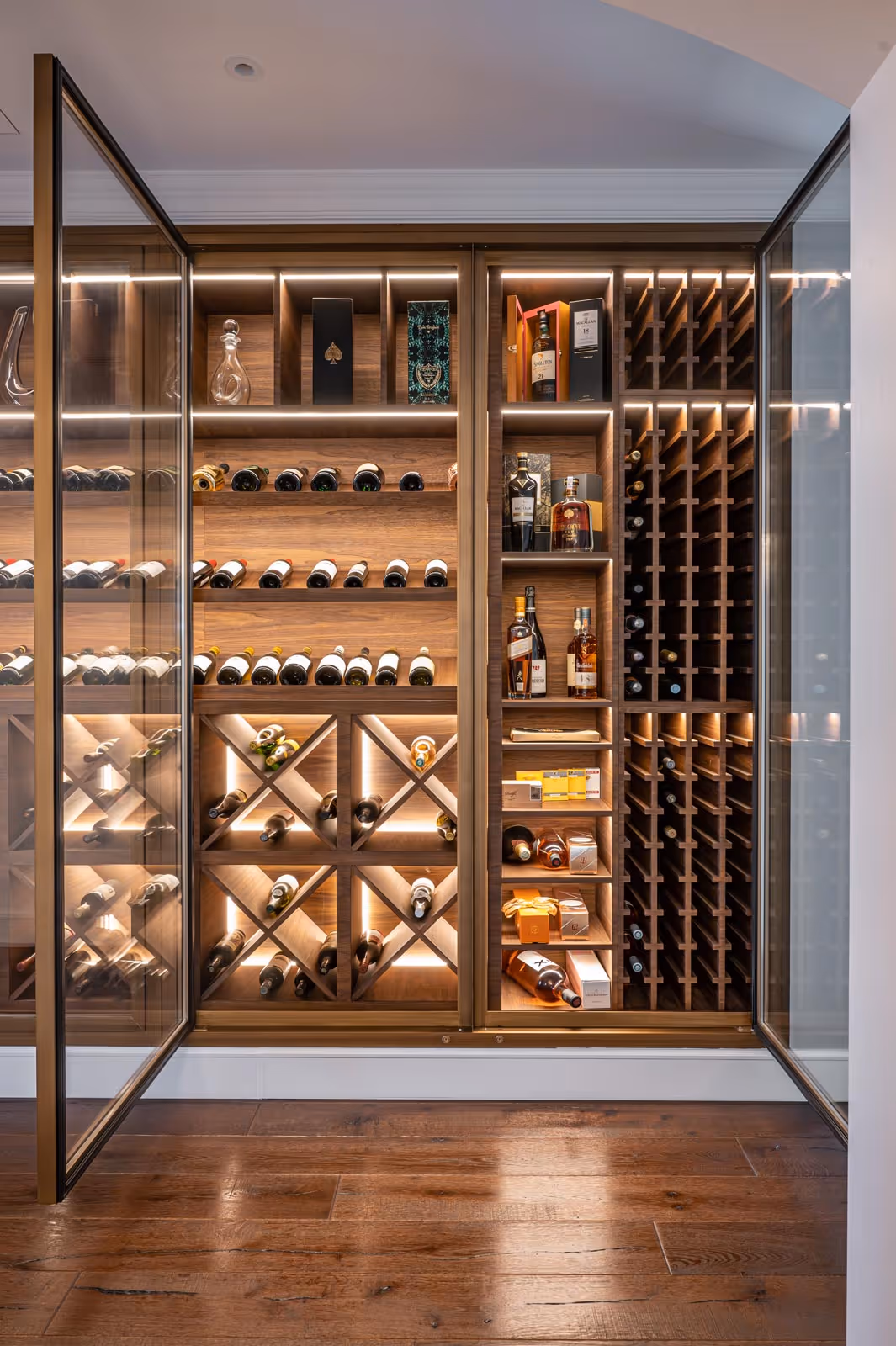 Premium custom wine cellars in Dubai by Cellar Concept, crafted for wine collectors in the Gulf region