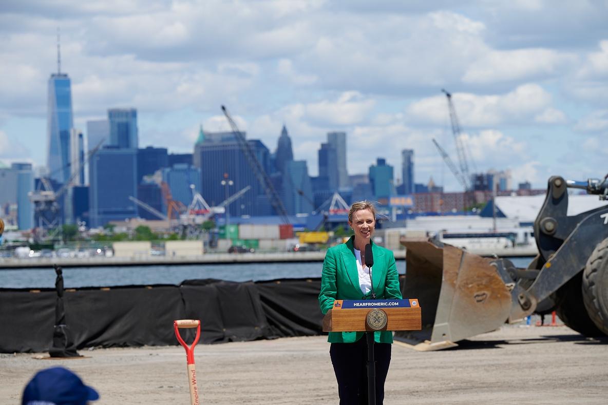 Molly Morris at SBMT Groundbreaking