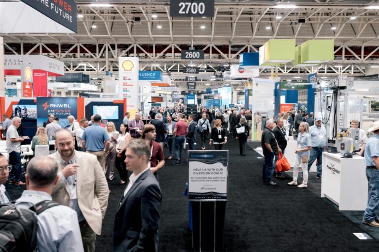 The exhibition floor at CLEANPOWER 2023.