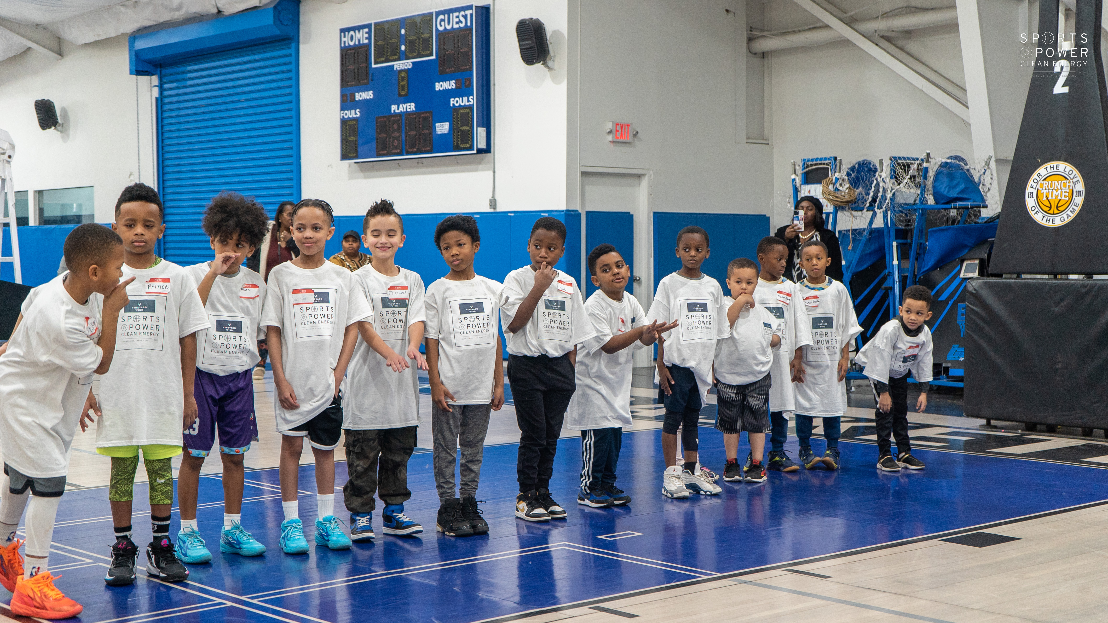Sports Power Clean Energy event - kids playing basketball