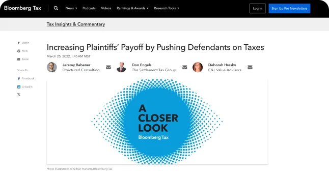 Bloomberg article screenshot