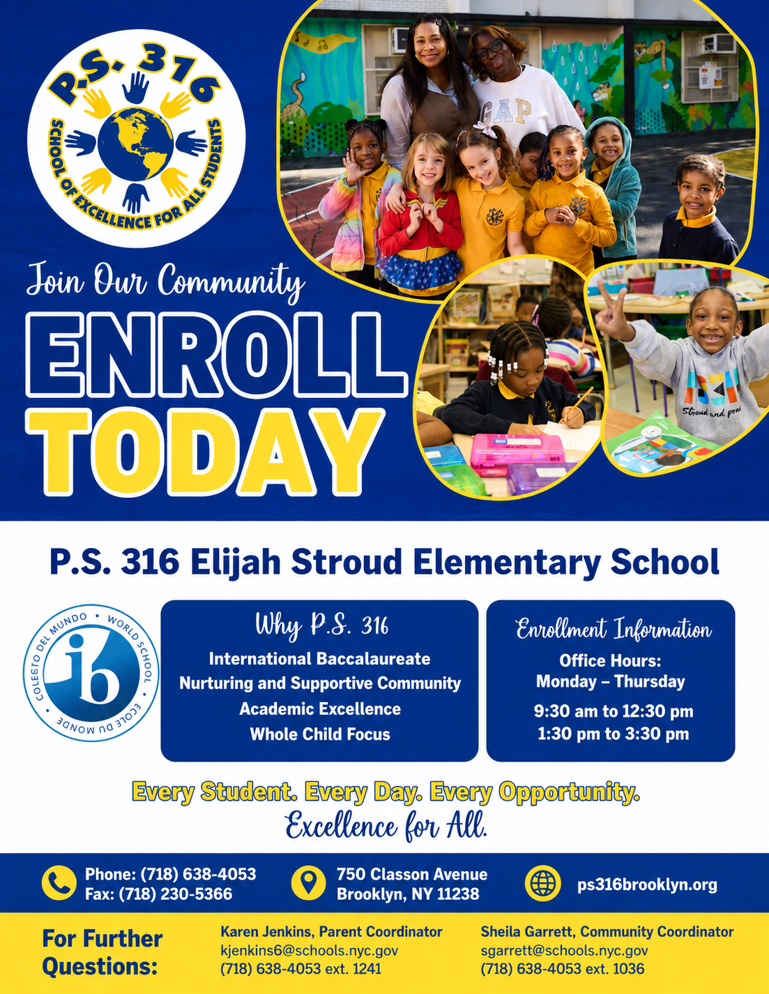 P.S. 316 Elijah Stroud Elementary School - Enroll Today