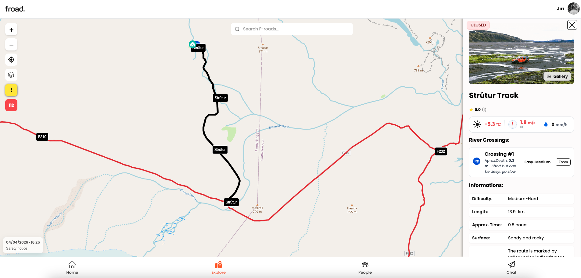 Froad app — full view