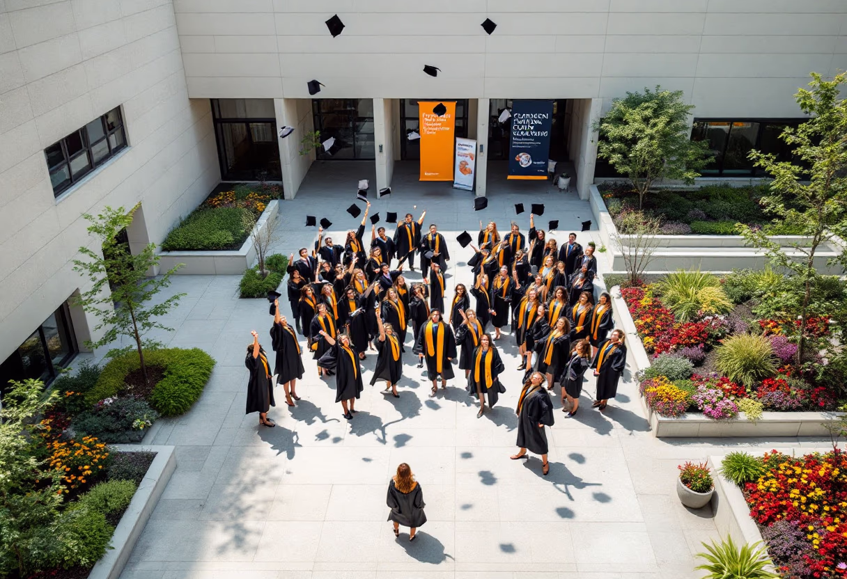 image of graduation ceremony (for a university)