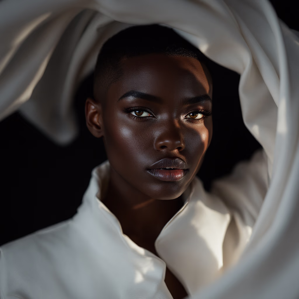 image of customer (for a beauty product) [headshot]