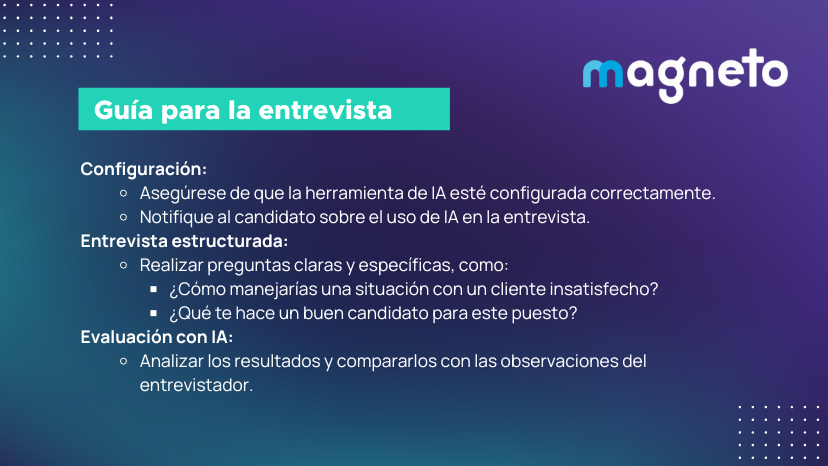 Entrevistas estructuradas por Inteligencia Artificial