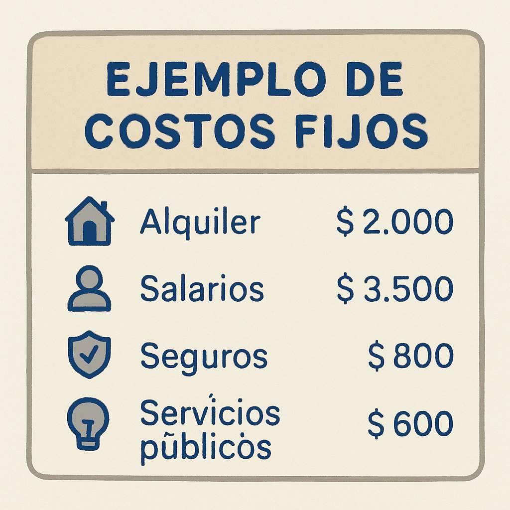 Ejemplo de costos fijos