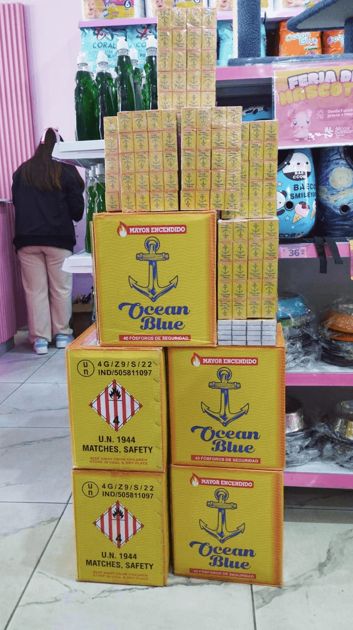 Cajas de fósforos.