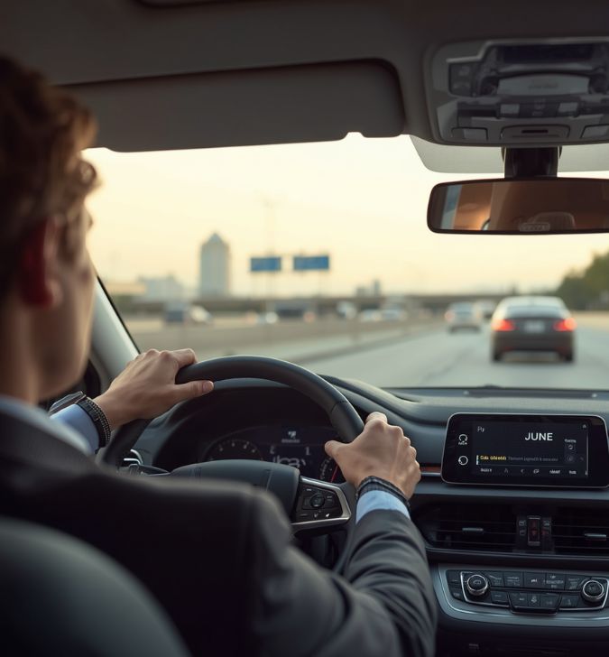 Route sales rep managing multi-stop territory with CallJune
