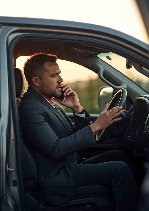 Route sales rep managing multi-stop territory with CallJune