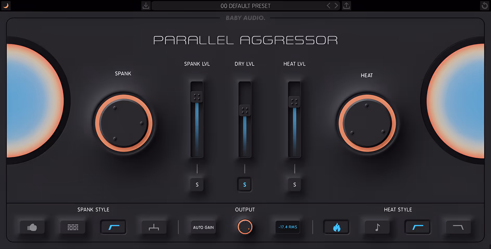 Parallel Aggressor by Baby Audio plugin GUI