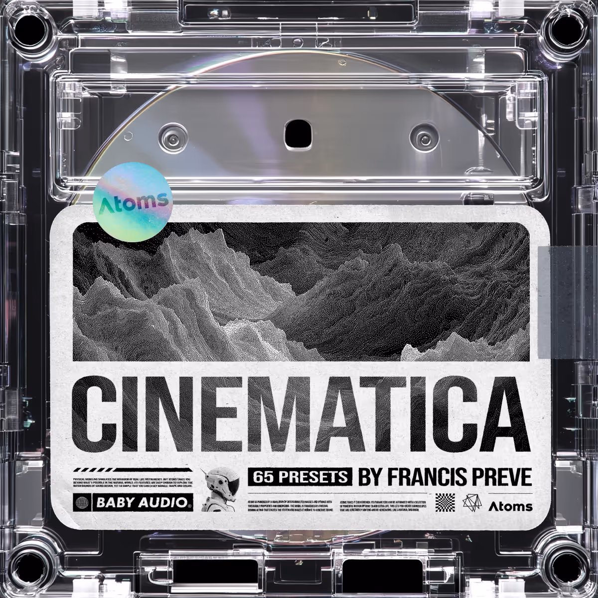 Cinematica Atoms expansions preset pack artwork by Baby Audio