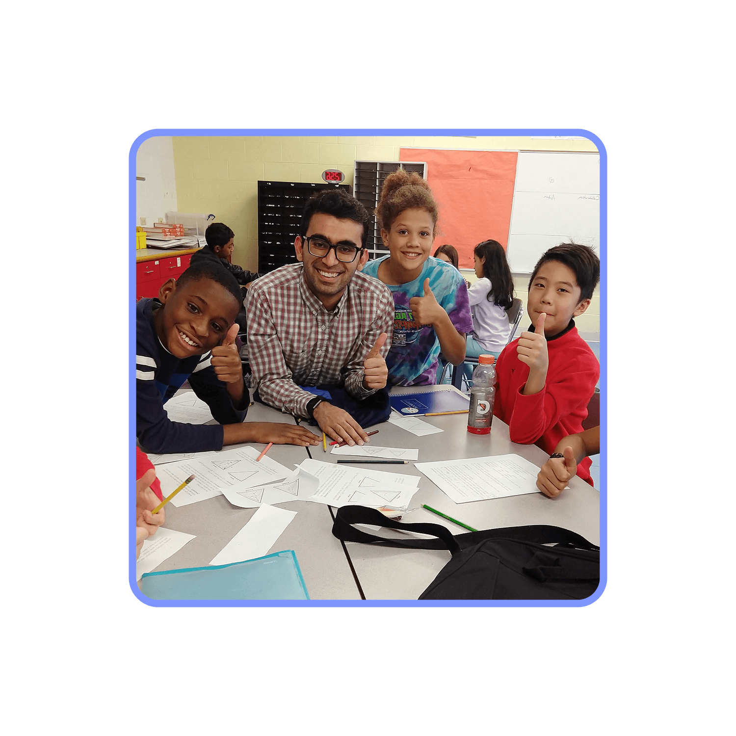 Children doing math in a Math Circle or After School Program