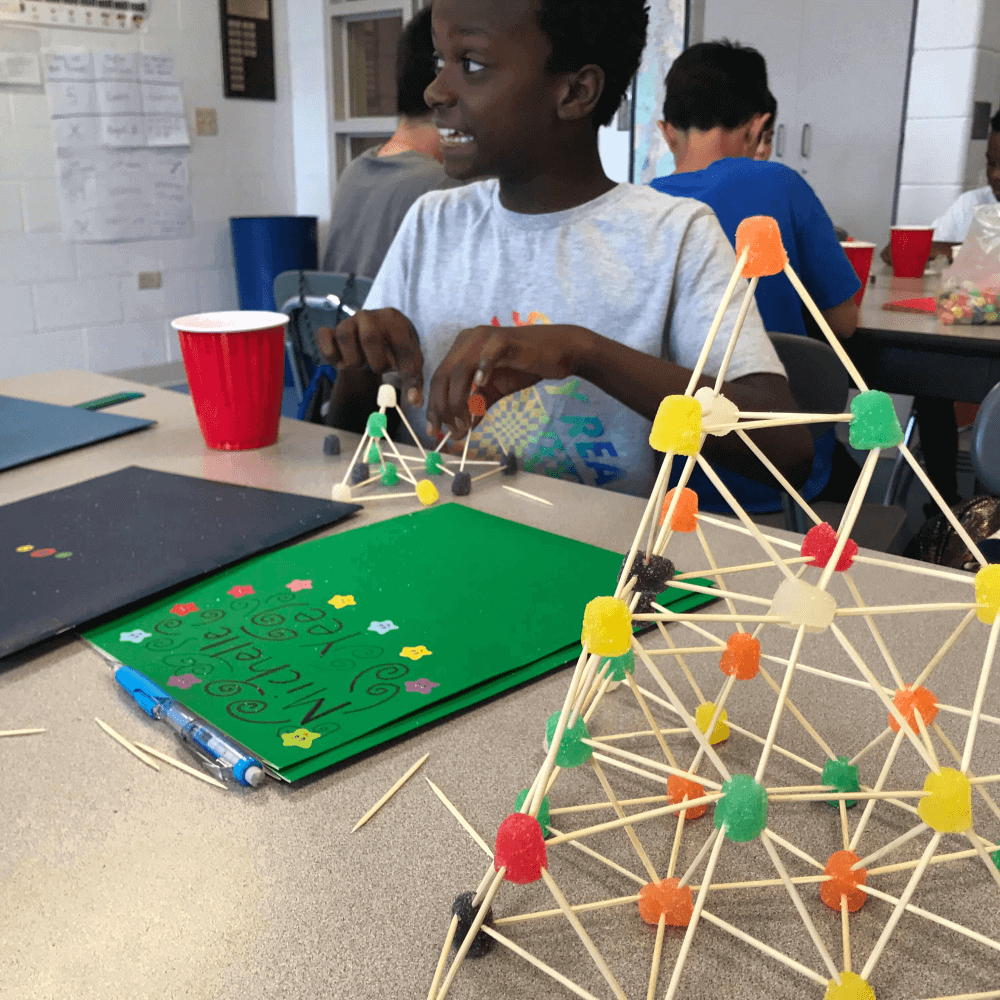 Children doing math in a Math Circle or After School Program