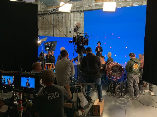 image of behind-the-scenes filming