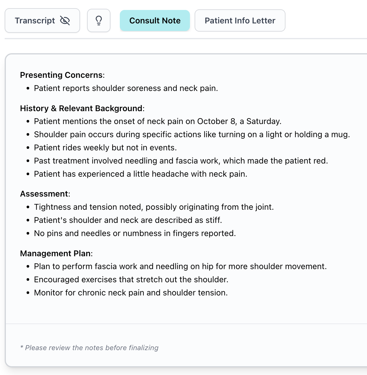 Generate notes image