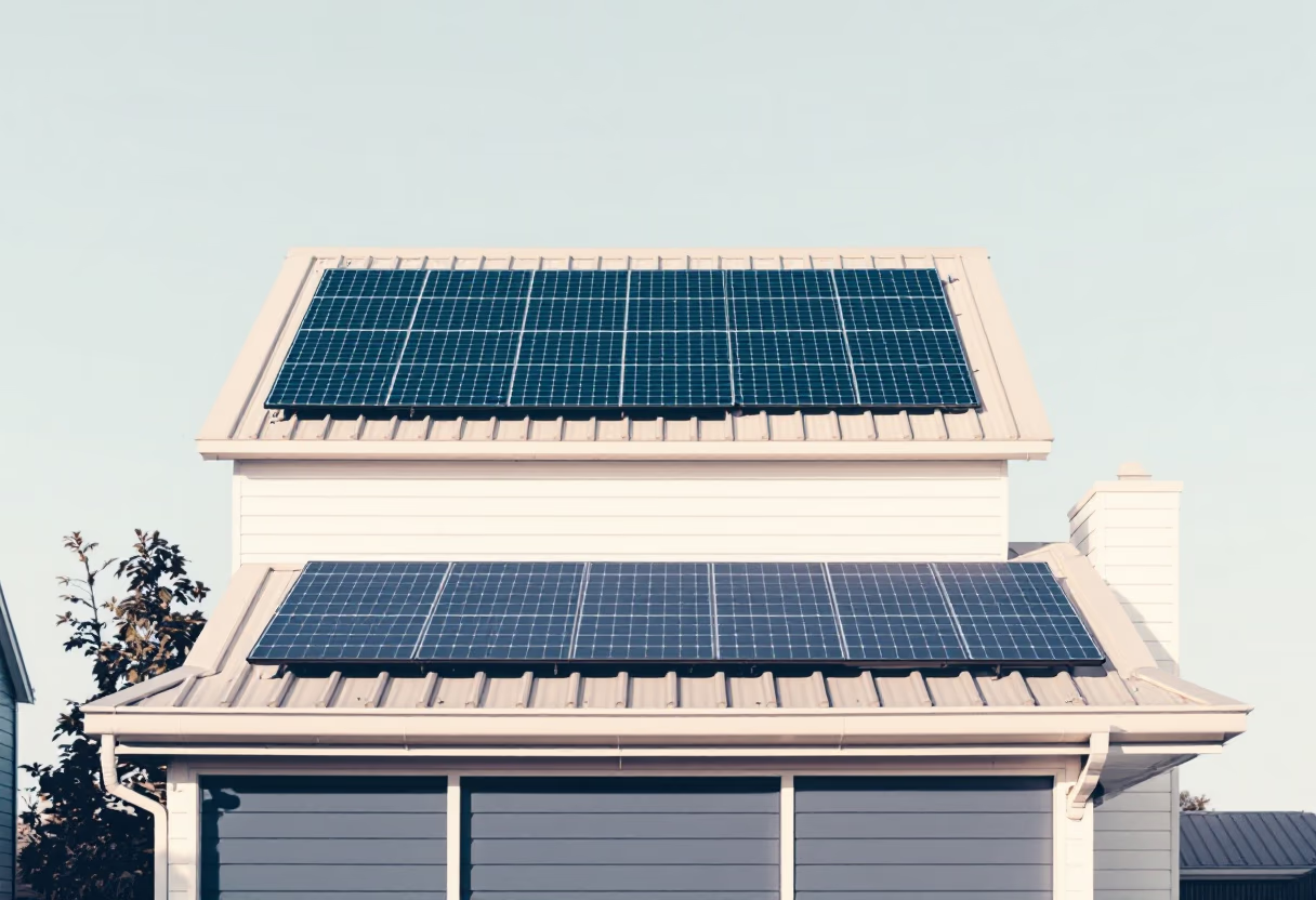 image of residential solar setup