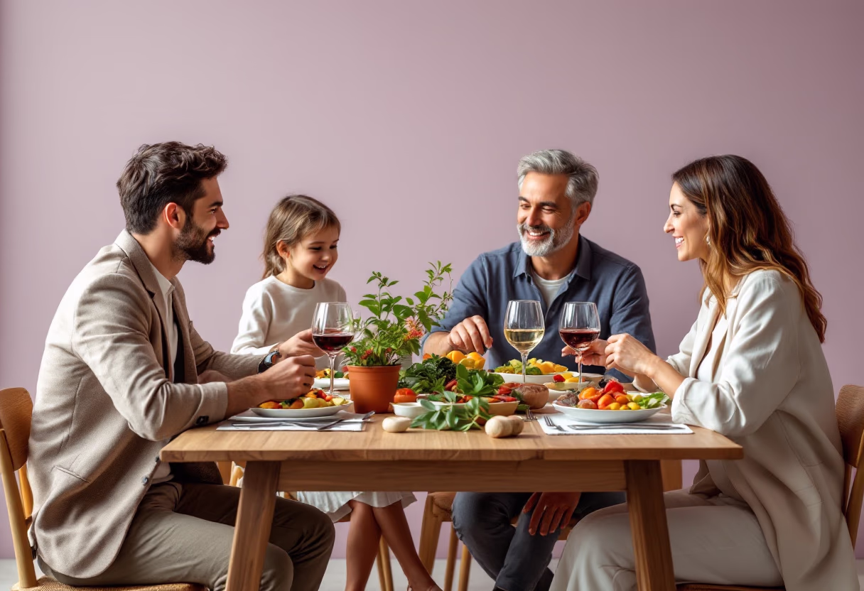 image of a family dining at the restaurant