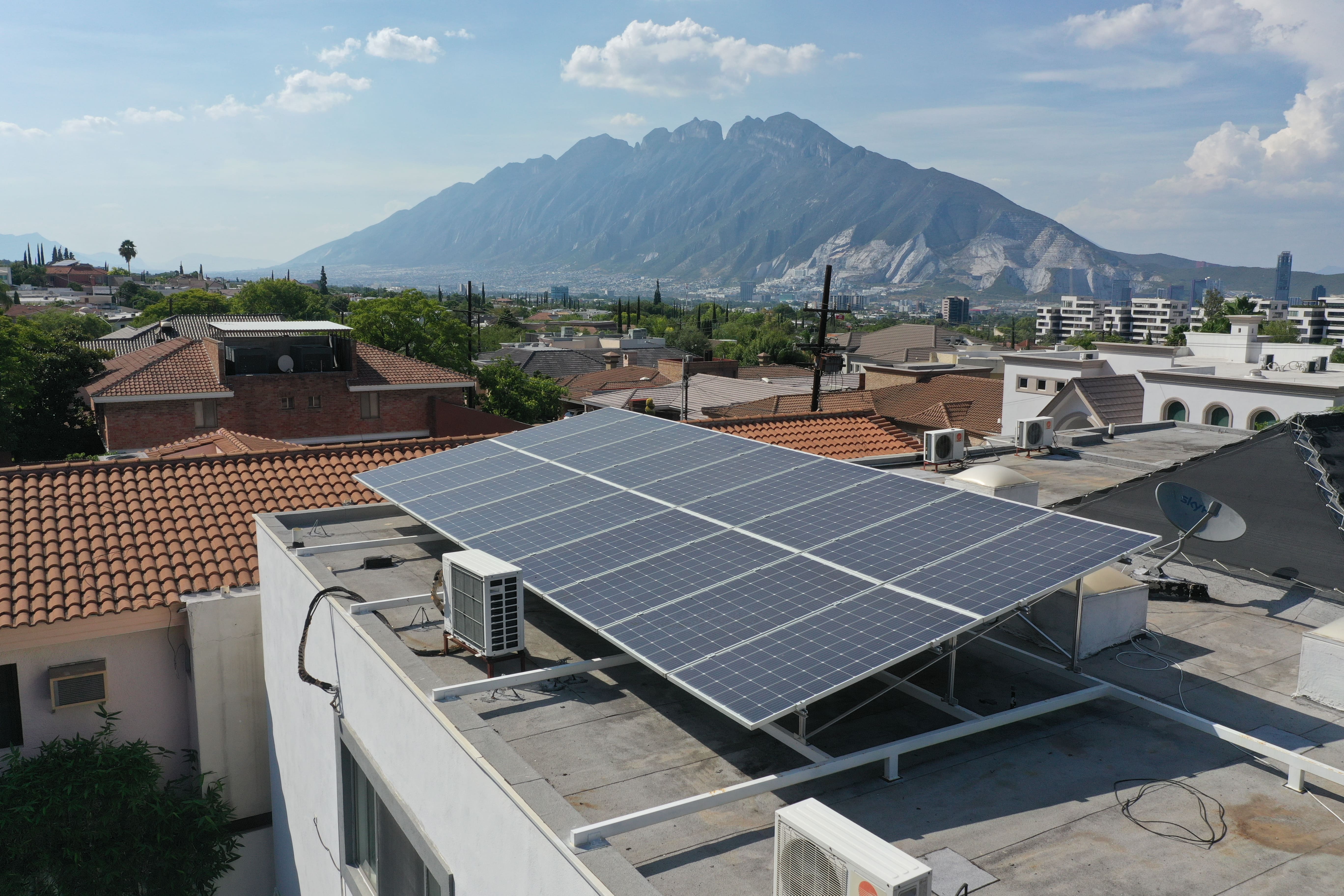 image of residential solar setup