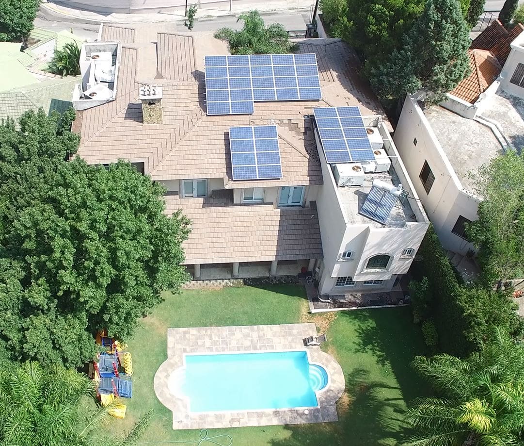 image of residential solar setup