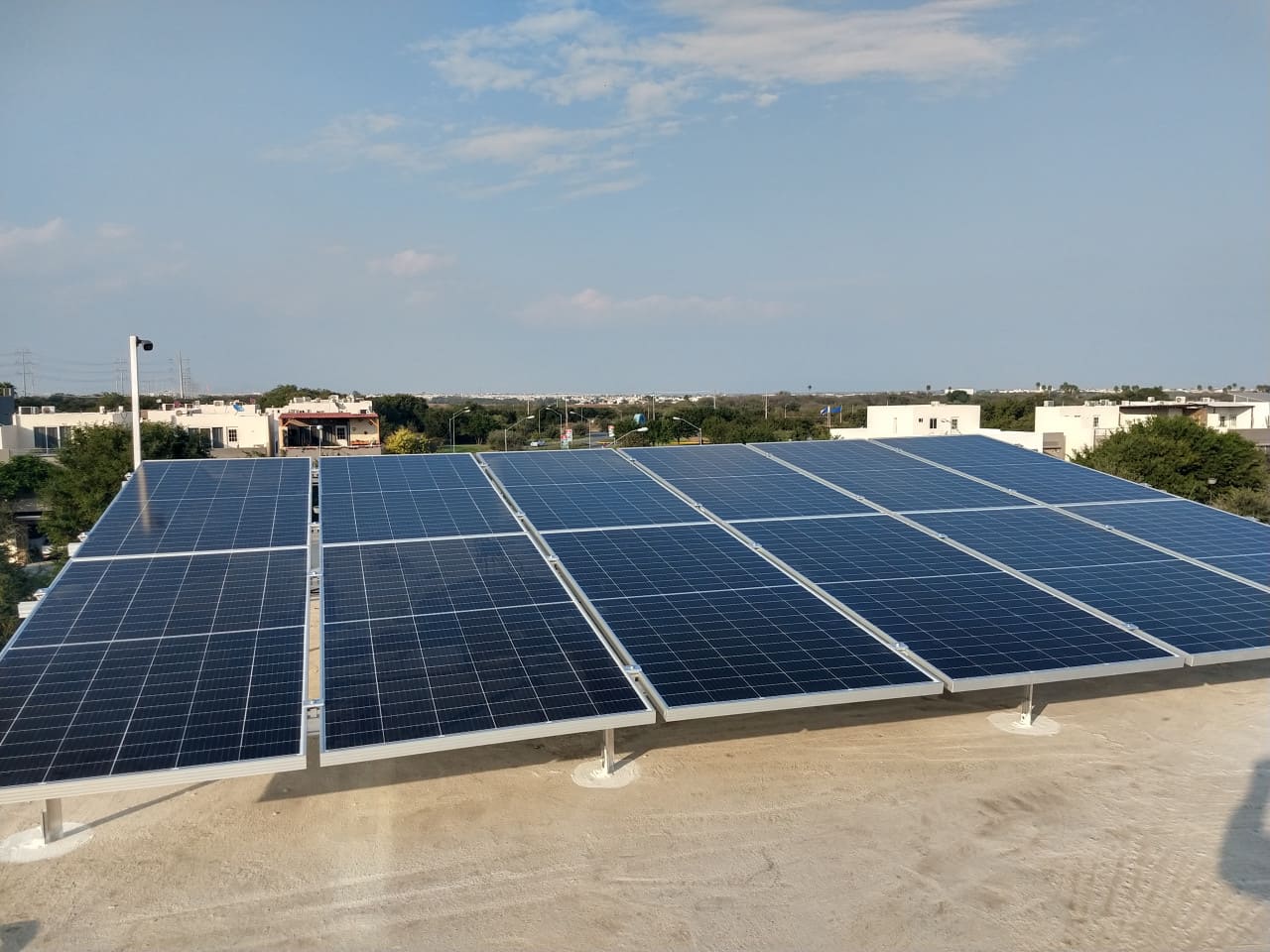 image of a modern home with solar panels