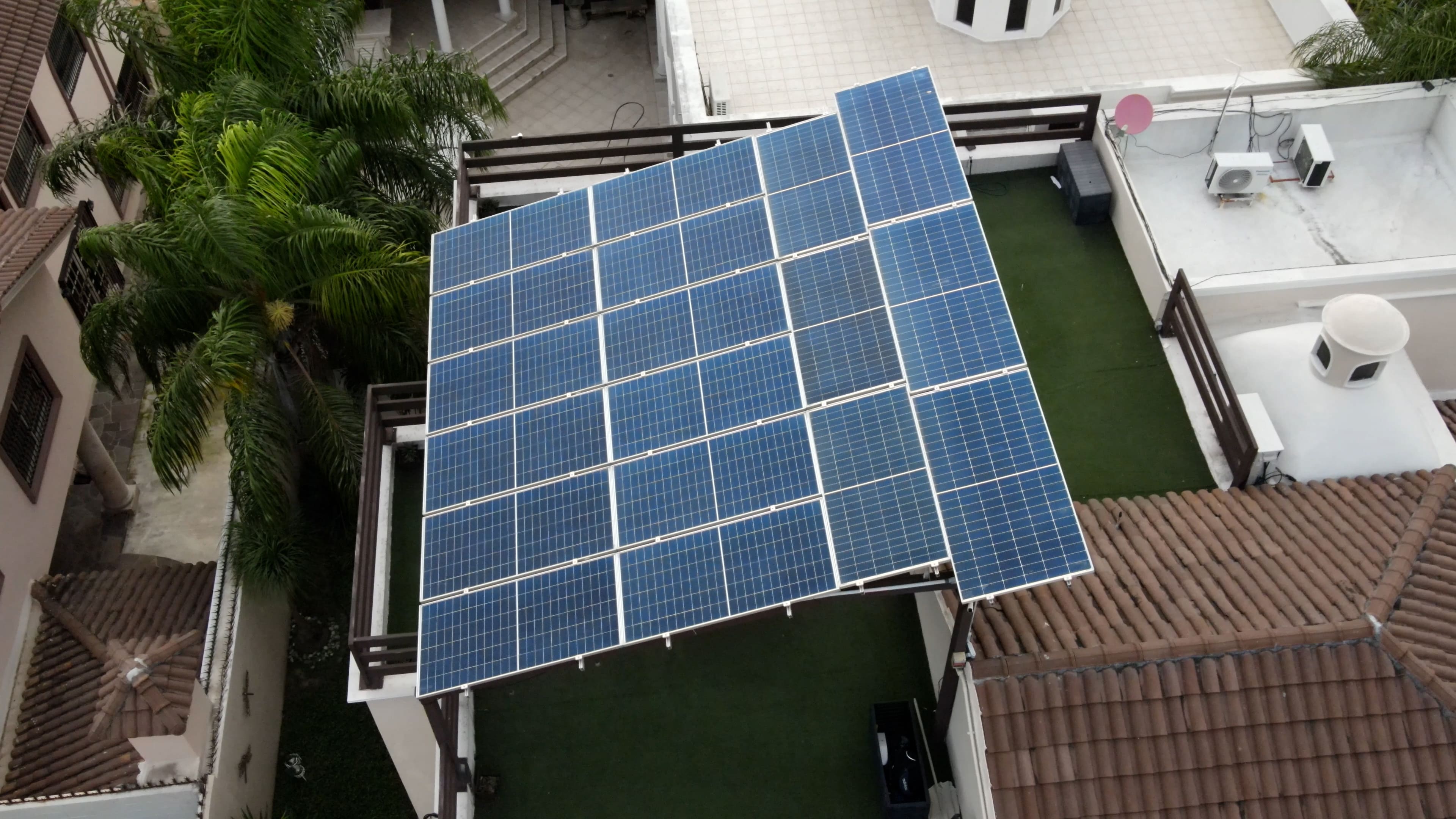 image of solar panel installation in progress