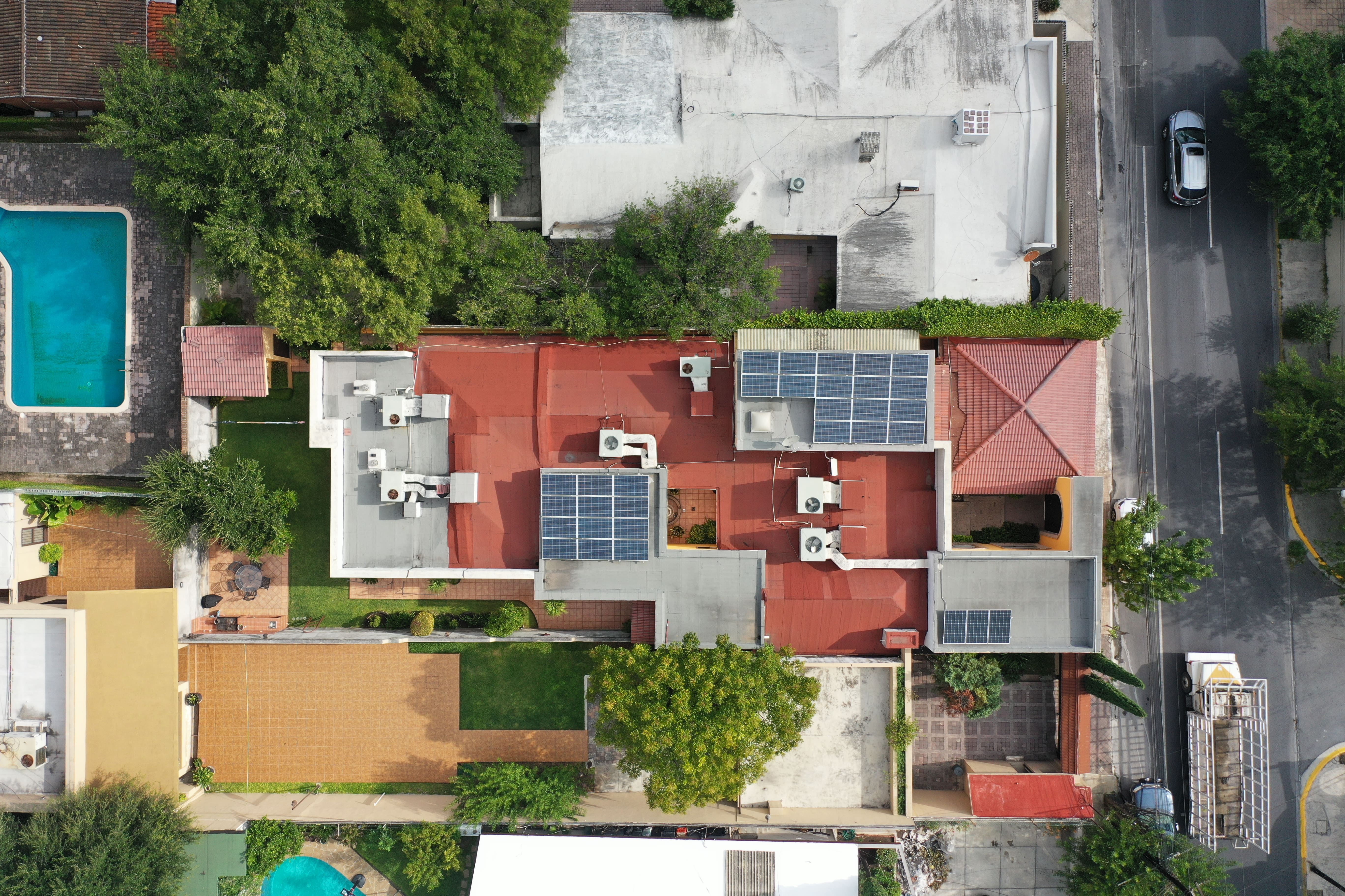 image of residential solar setup