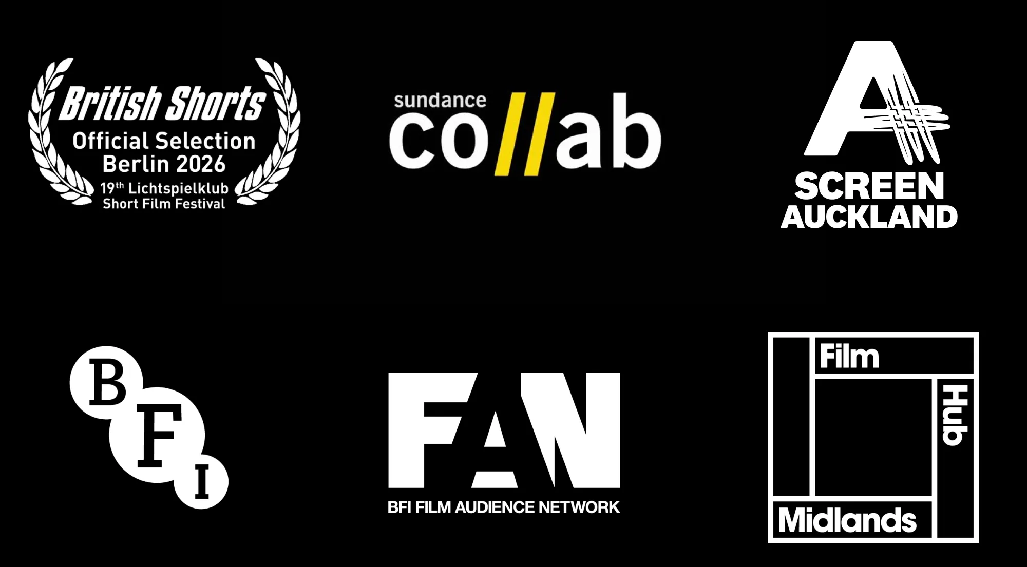 British Shorts / Sundance Collab / Screen Auckland / Film Hub Midlands / BFI / FAN /