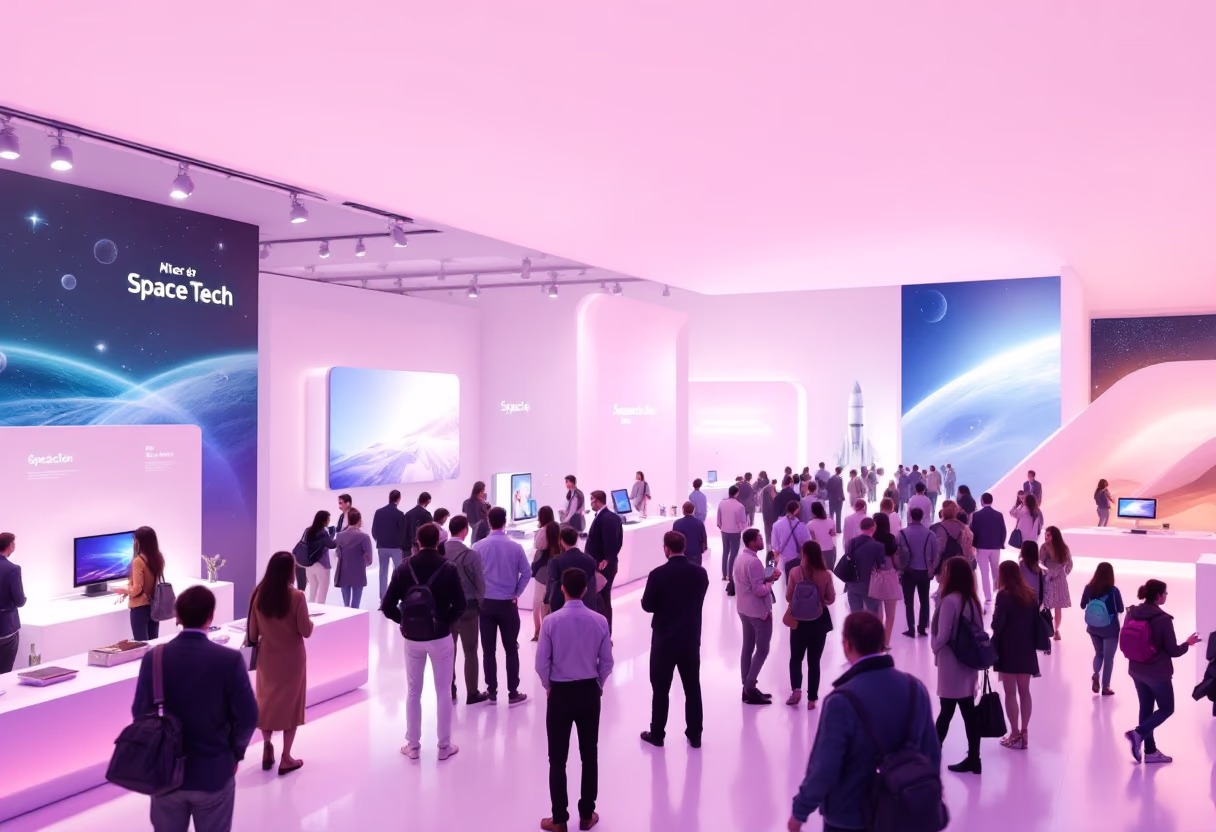 image of a tech conference (for a space tech)