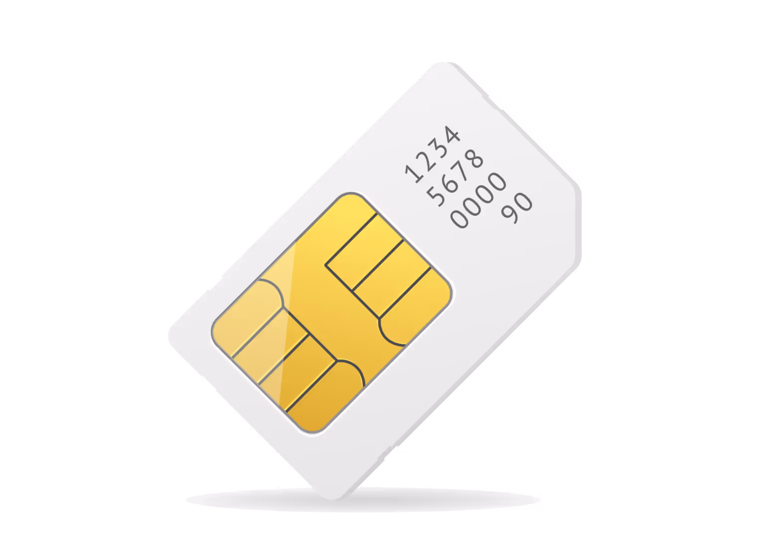A sim card used for credit/debit card payment