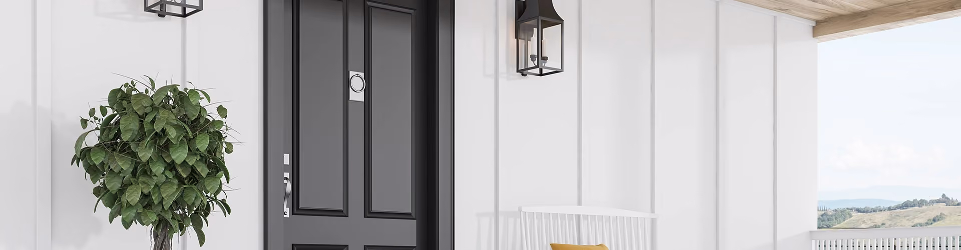 Exterior door installation service banner image by Cascade View Construction