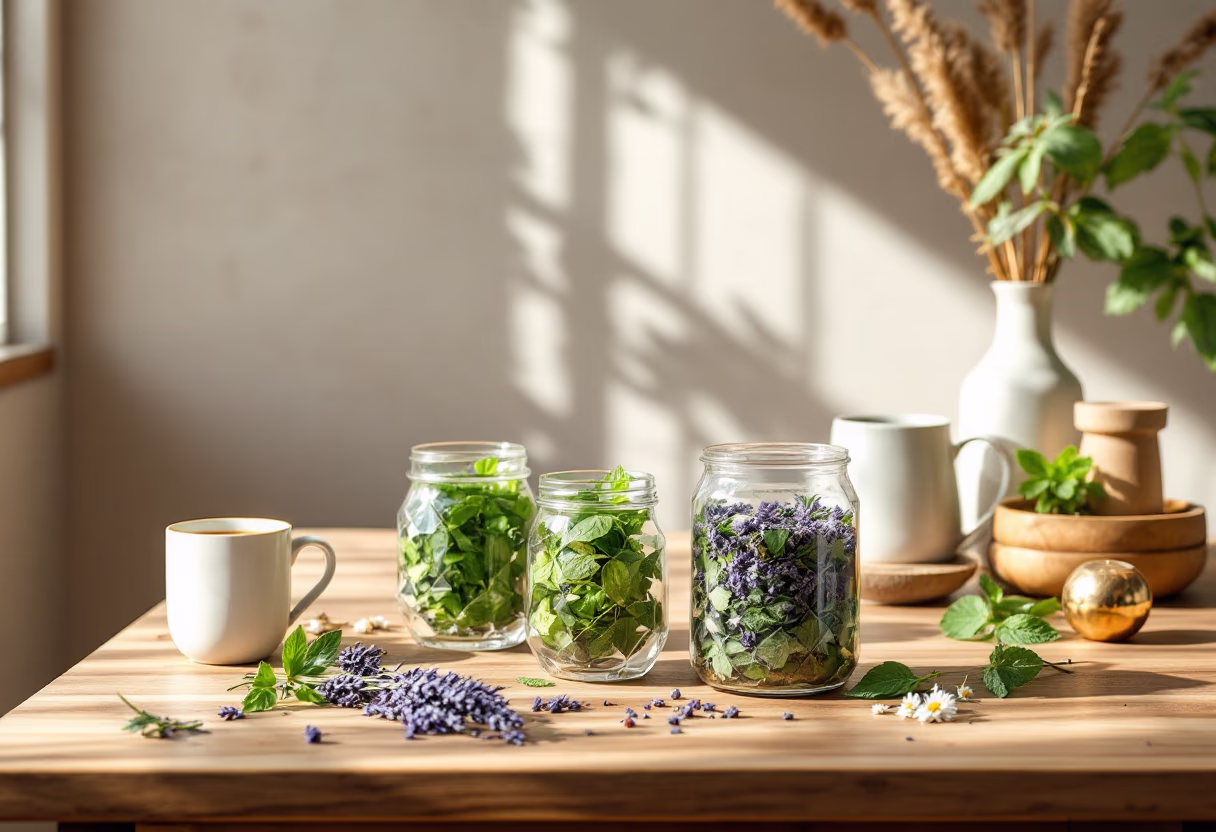 image of wellness tips with herbs