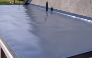 A house featuring a metal roof and several windows, showcasing a modern architectural design.