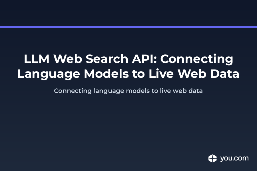 LLM Web Search API: Connecting Language Models to Live Web Data