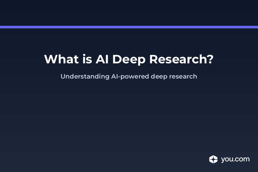 What is AI Deep Research?