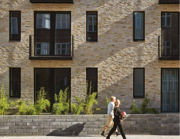 Photo of a bricked building