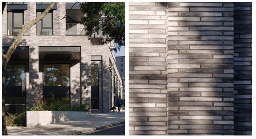 Camlet Street Building Project, using UK Brick's long-format bricks