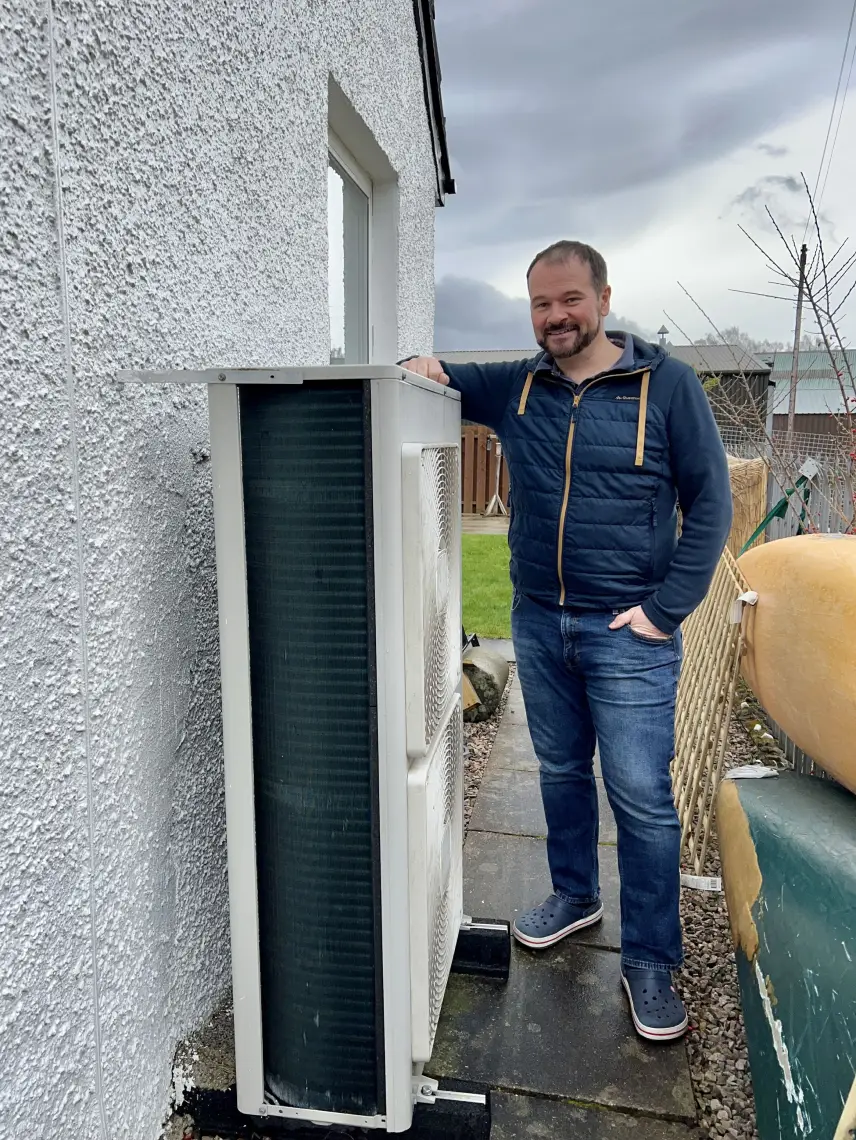 Kirk, Aviemore: lives in an 1890s three-bedroom end of terrace with a modern extension