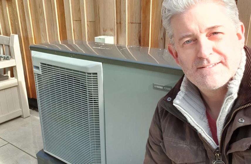 Pete, Cambridgeshire: lives in a new-build detached six-bed house that came with a heat pump