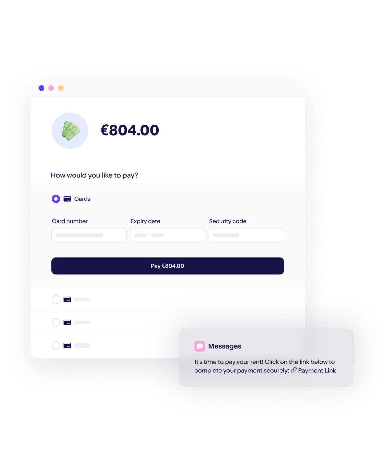 Manage property costs & extra services