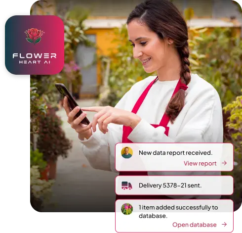 Flower Heart AI solution for horticulture