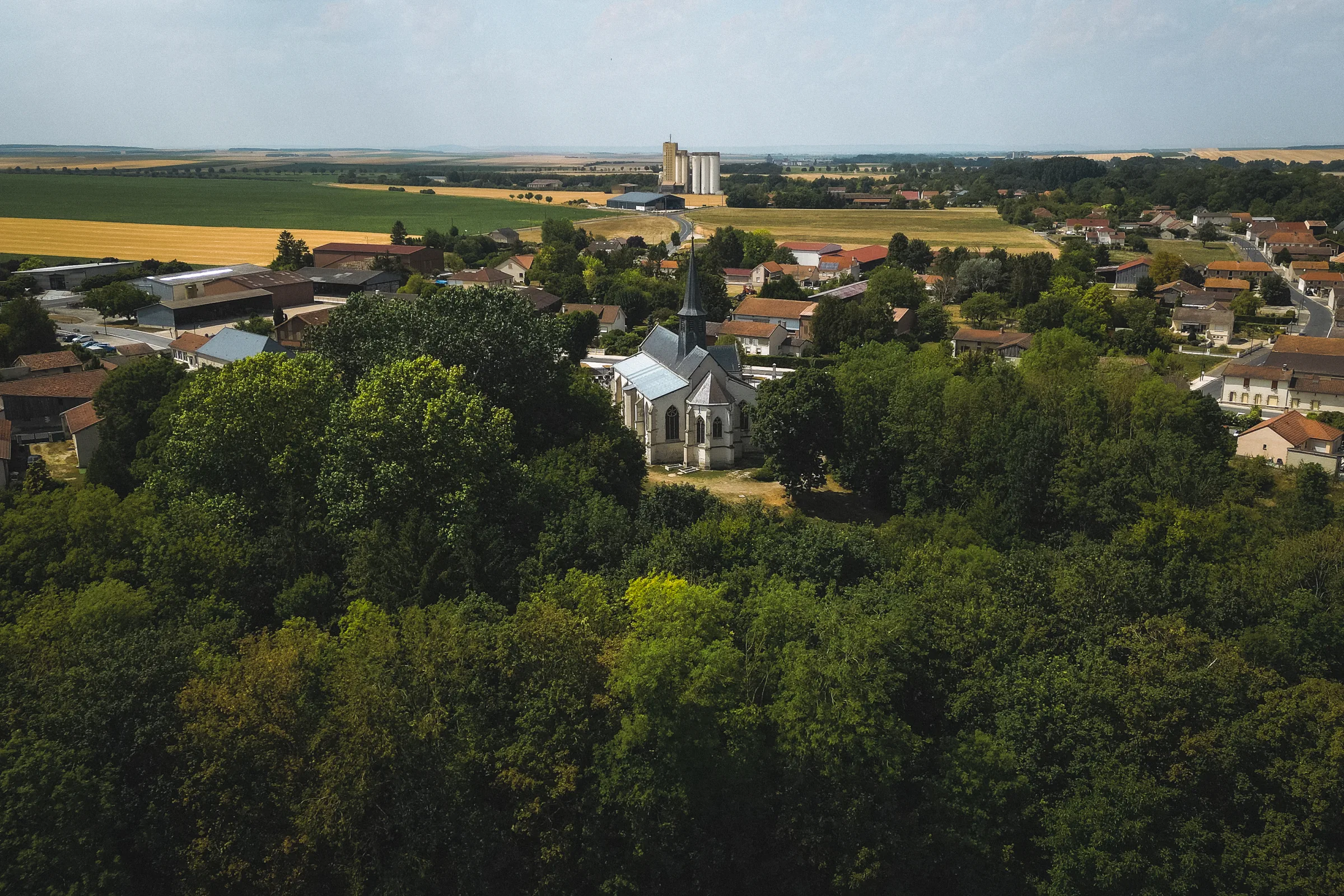 Vue aérienne d'un mariage capturée au drone
