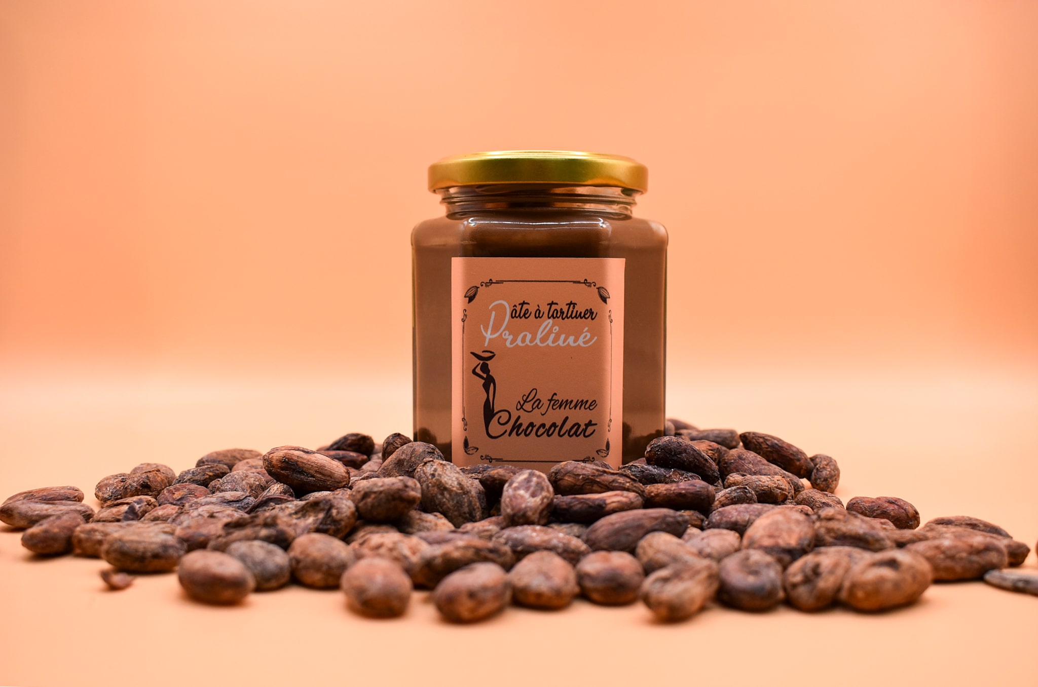 Pâte à tartiner pralinée artisanale La Femme Chocolat