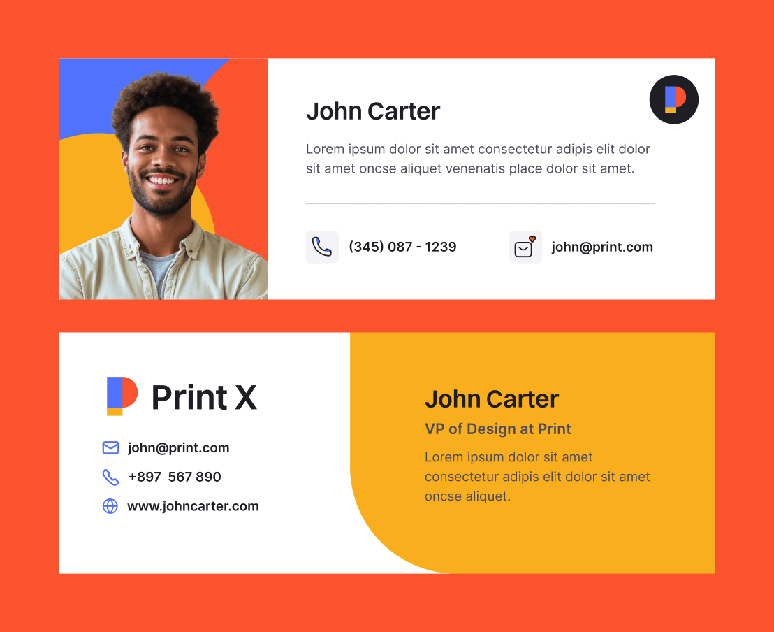 Print X - Email Signature - Printing Services Webflow Template