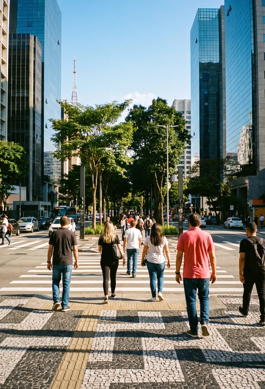 Avenida Paulista, distrito financiero de São Paulo